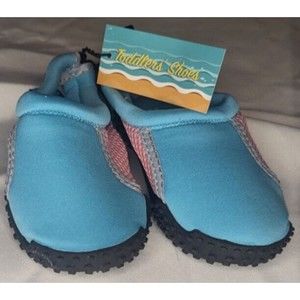 Gina Group Xerita Toddler Girl Size M 7/8 Swim Beach Shoes Turquoise Pink NWT